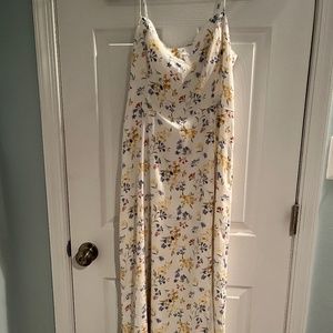 Abercrombie & Fitch White Floral Spring Dress